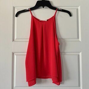 Lush Coral  Sleeveless Flowy Tank Top